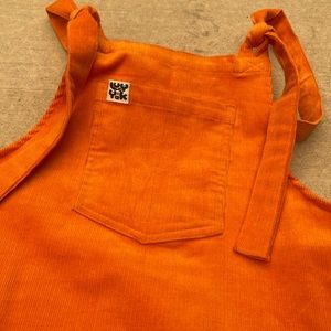 Orange Lucy & Yak Corduroy Dress